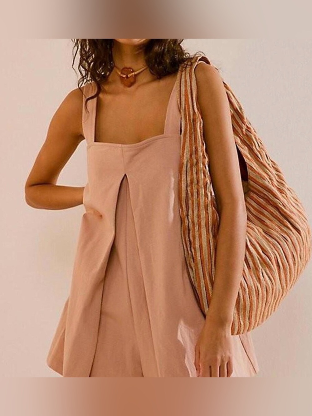 Free People Nichola Romper in Pumice Stone size Small NWT